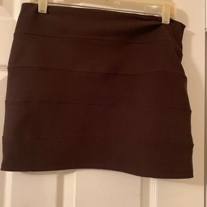 Brown mini skirt